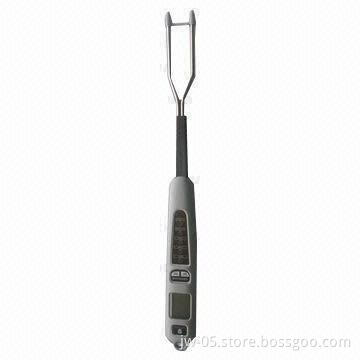 Digital Meat Thermometer with Built-in Three LED Lights and Built-in Audible Temperature Alarm